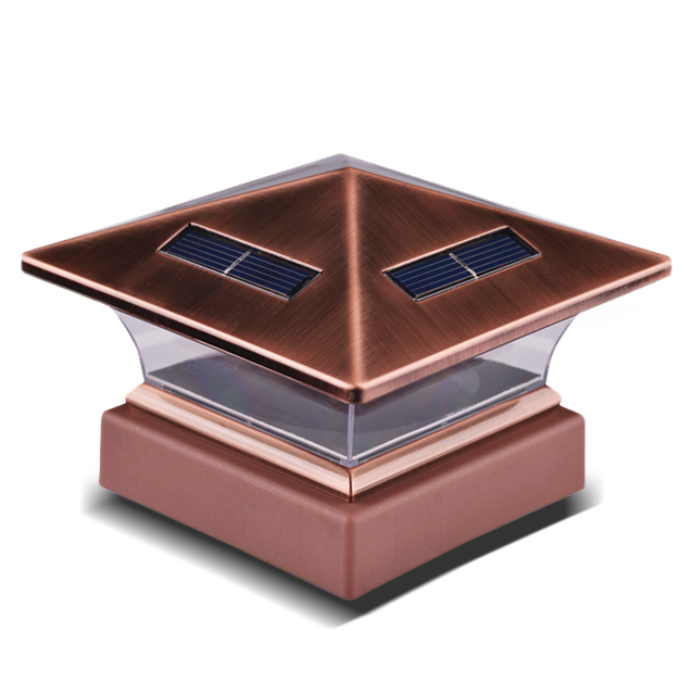 2211-F26-CO 高輝度銅メッキ LED ポストキャップライト 2211-F26-CO 高輝度銅メッキ LED ポストキャップライト