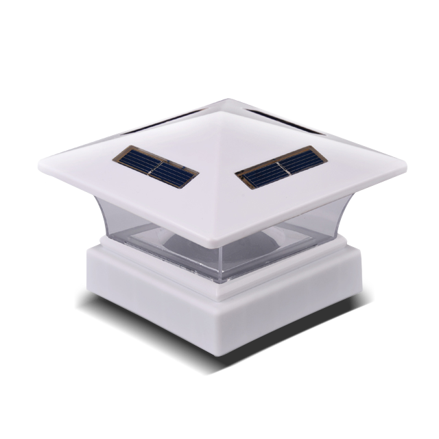 2211-F26-WH ホワイト ワイヤーなし シェッドライト ソーラーポストキャップライト